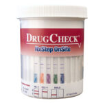 Frasco Drugcheck 6 Parámetros (AMP, BZD, COC, MET, OPI, THC)